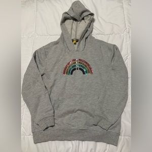 Girls hoodie w/ sequin rainbow